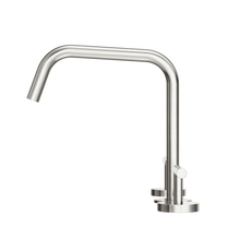 Mecca Lever Bath/Kitchen Set Edge Spout II Brushed Nickel