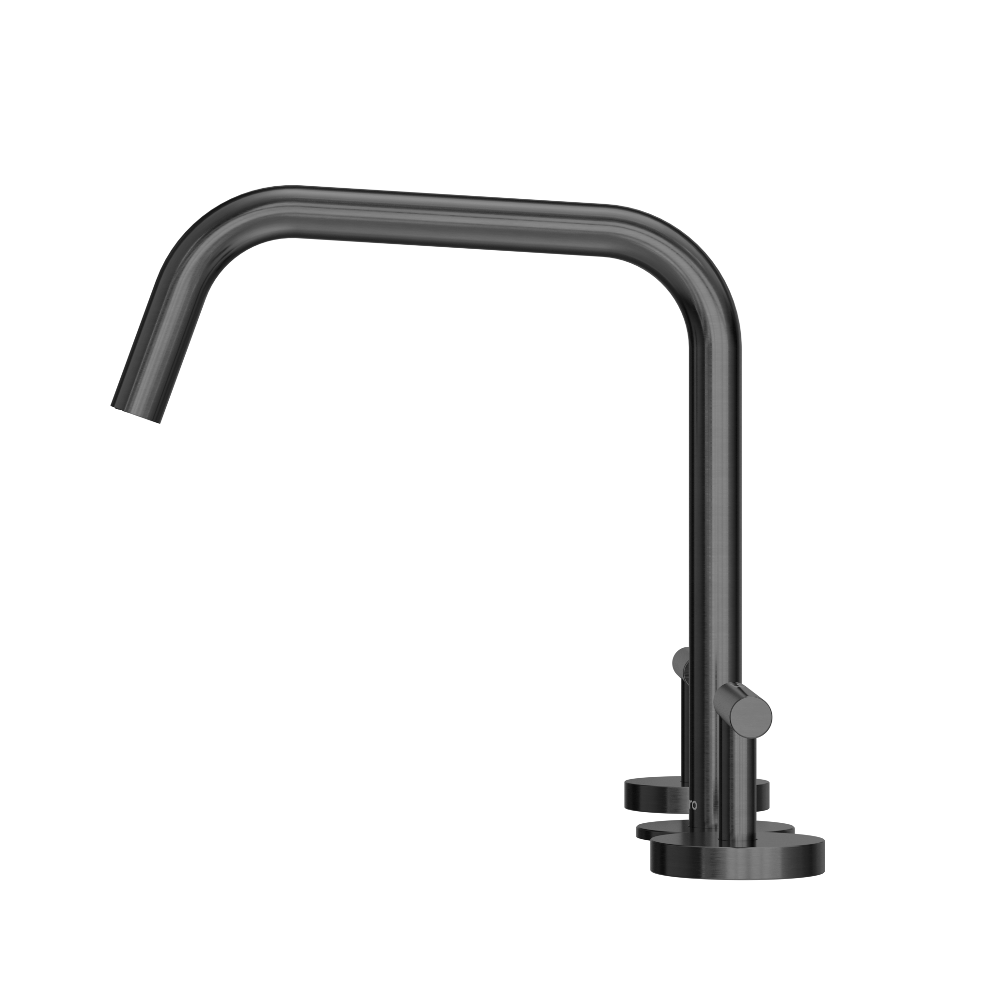 Mecca Lever Bath/Kitchen Set Edge Spout II Gun Metal