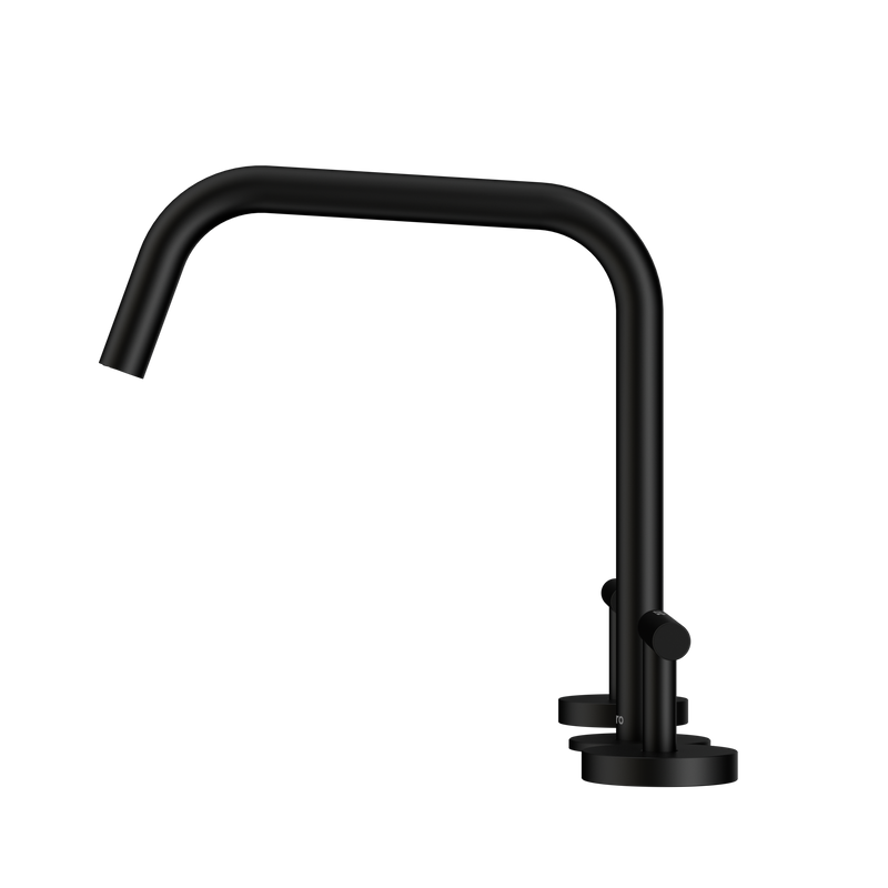Mecca Lever Bath/Kitchen Set Edge Spout II Matte Black