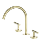 Mecca Lever Bath/Kitchen Set Arc Spout Brushed Gold