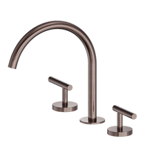 Mecca Lever Bath/Kitchen Set Arc Spout Brushed Bronze