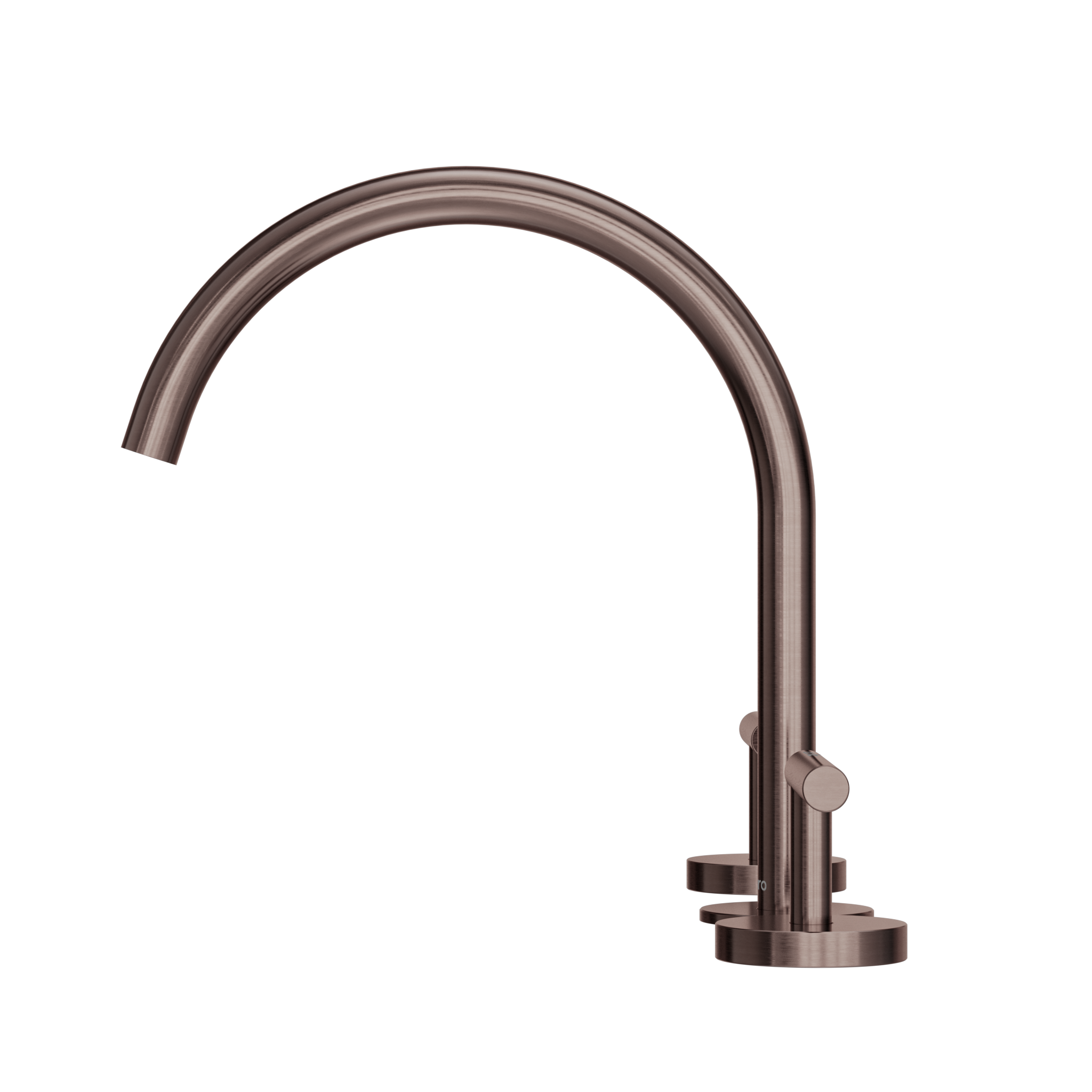 Mecca Lever Bath/Kitchen Set Arc Spout Brushed Bronze