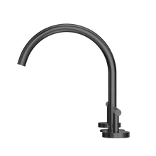 Mecca Lever Bath/Kitchen Set Arc Spout Gun Metal