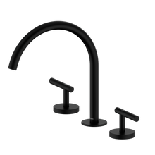 Mecca Lever Bath/Kitchen Set Arc Spout Matte Black