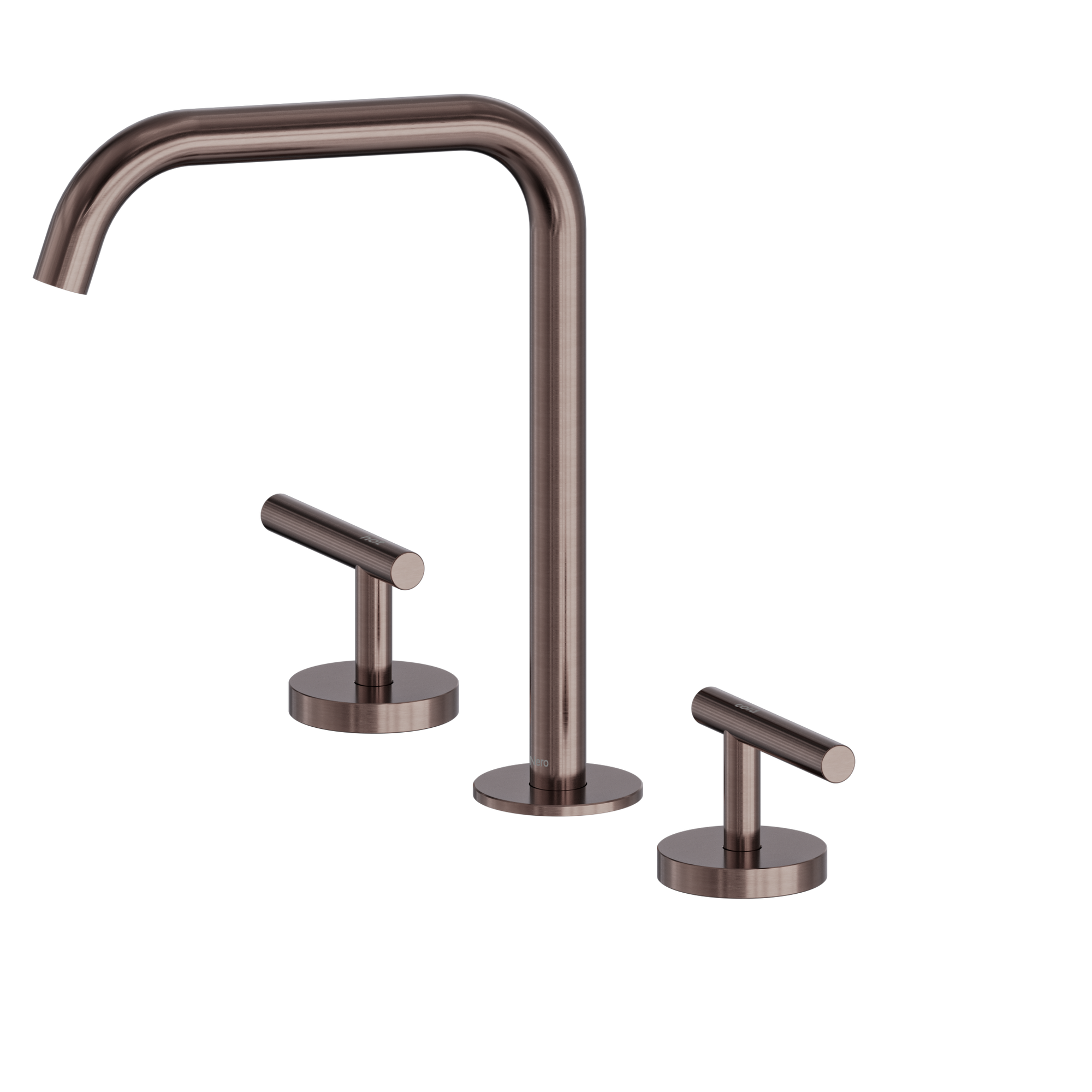 Mecca Lever Bath/Kitchen Set Edge Spout Brushed Bronze