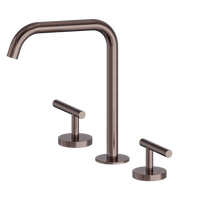 Mecca Lever Bath/Kitchen Set Edge Spout Brushed Bronze