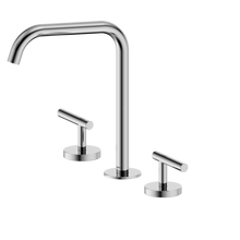 Mecca Lever Bath/Kitchen Set Edge Spout Chrome