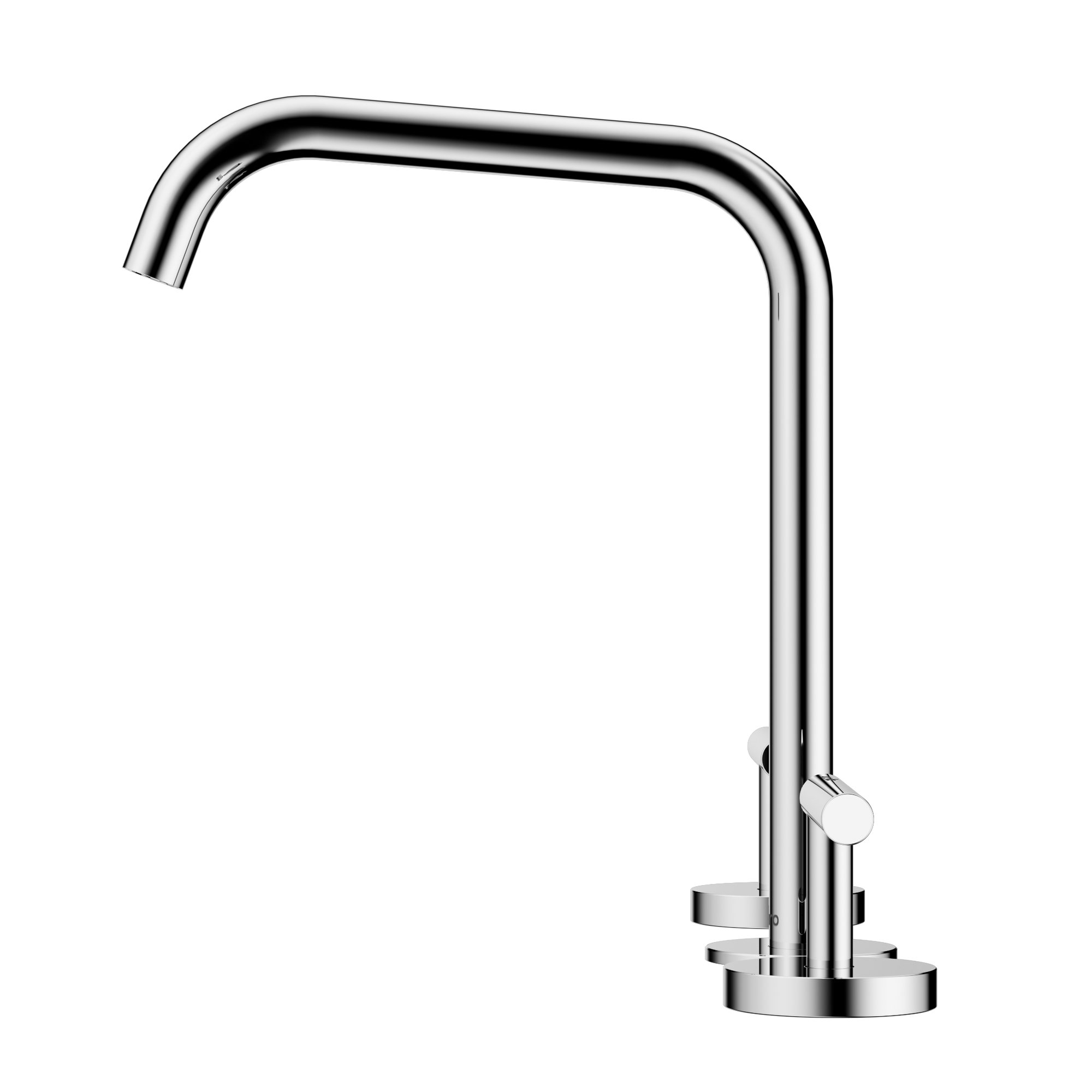 Mecca Lever Bath/Kitchen Set Edge Spout Chrome