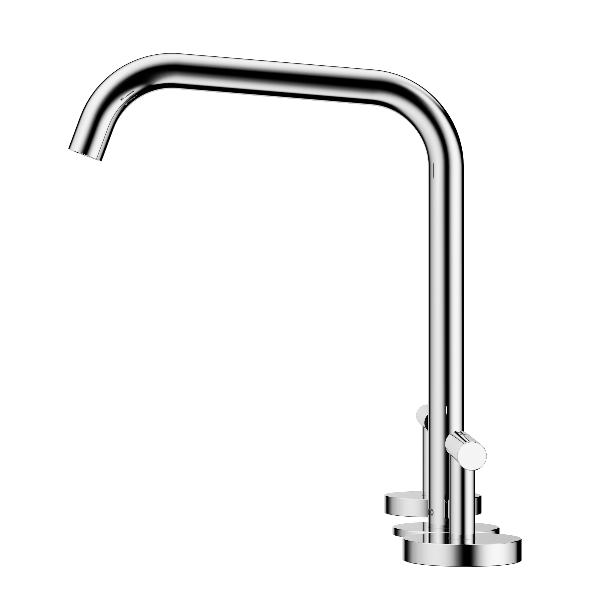 Mecca Lever Bath/Kitchen Set Edge Spout Chrome