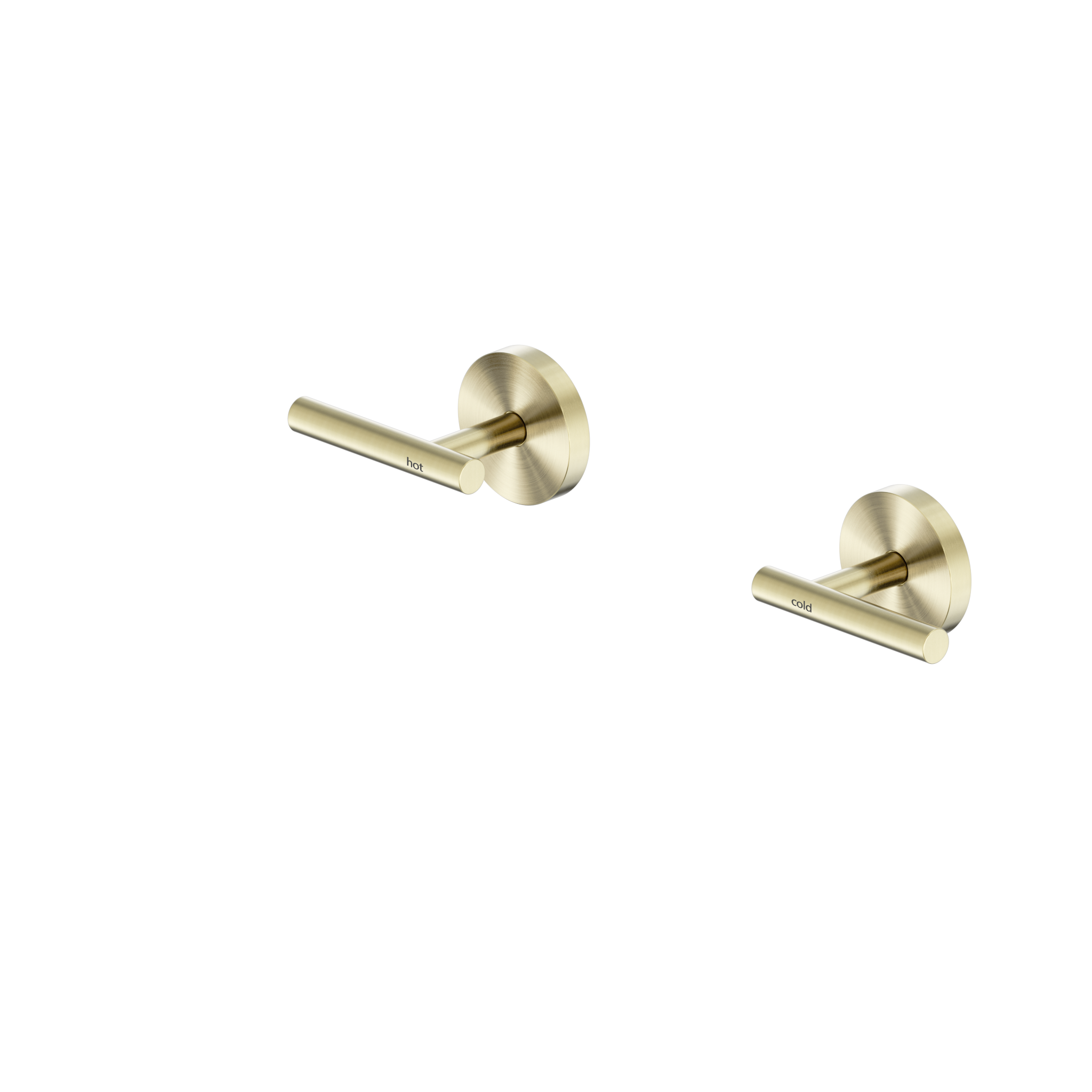 Mecca Lever Wall Top Assembly Brushed Gold
