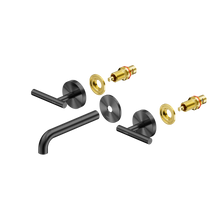 Mecca Lever Wall Basin/Bath Set 160mm Spout Trim kits Only Gun Metal