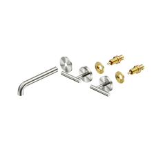 Mecca Lever Wall Basin/Bath Set 185mm Spout Trim kits Only Brushed Nickel
