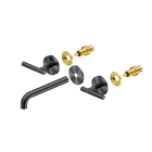 Mecca Lever Wall Basin/Bath Set 185mm Spout Trim kits Only Gun Metal