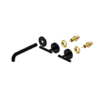 Mecca Lever Wall Basin/Bath Set 185mm Spout Trim kits Only Matte Black