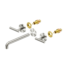 Mecca Lever Wall Basin/Bath Set 220mm Spout Trim kits Only Brushed Nickel