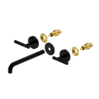 Mecca Lever Wall Basin/Bath Set 220mm Spout Trim kits Only Matte Black