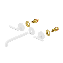 Mecca Lever Wall Basin/Bath Set 220mm Spout Trim kits Only Matte White