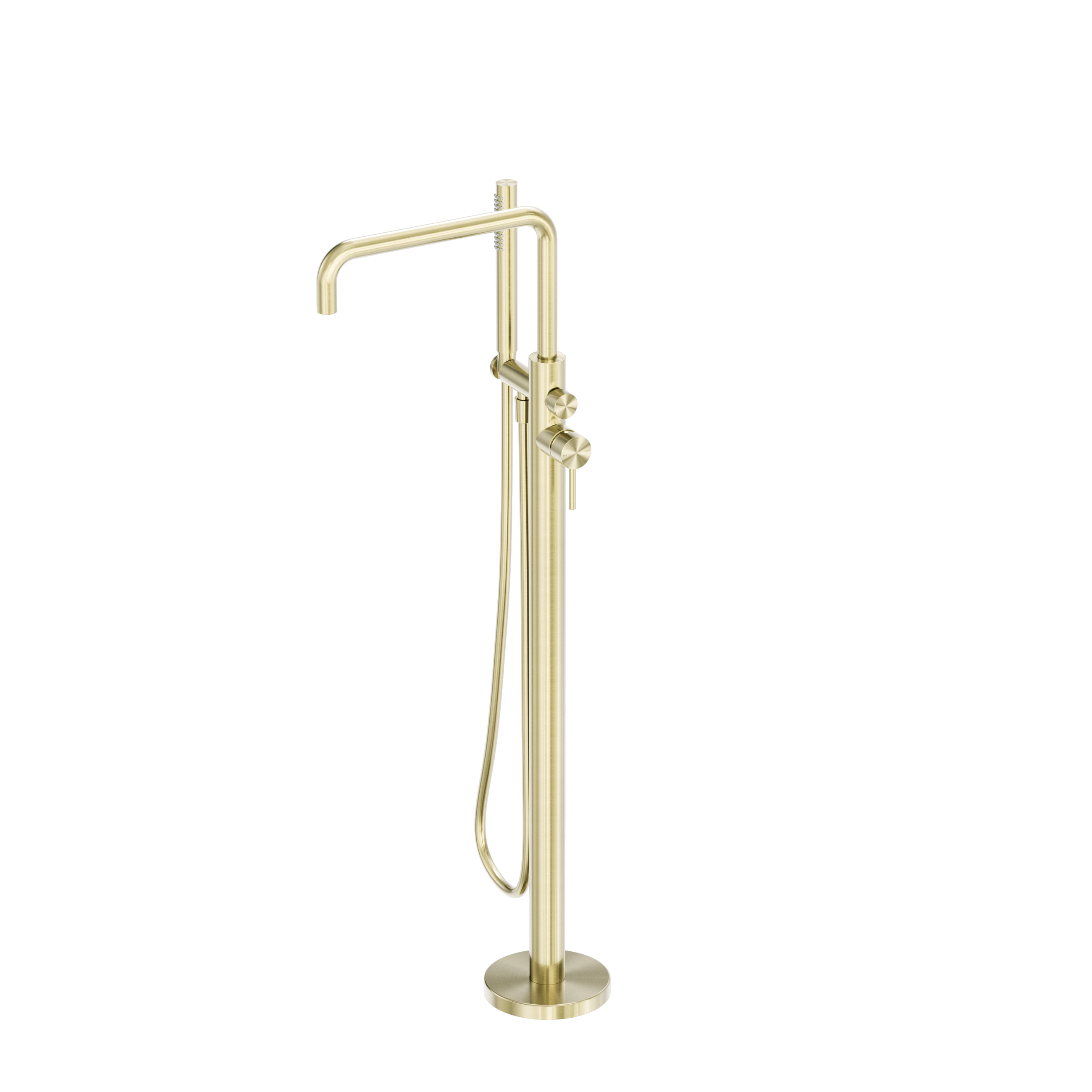 Zen SS316L Freestanding Bath Mixer Brushed Gold