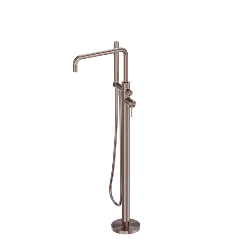 Zen SS316L Freestanding Bath Mixer Brushed Bronze