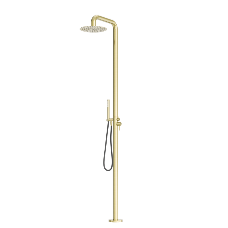 Zen SS316L Outdoor Freestanding Shower Column Brushed Gold