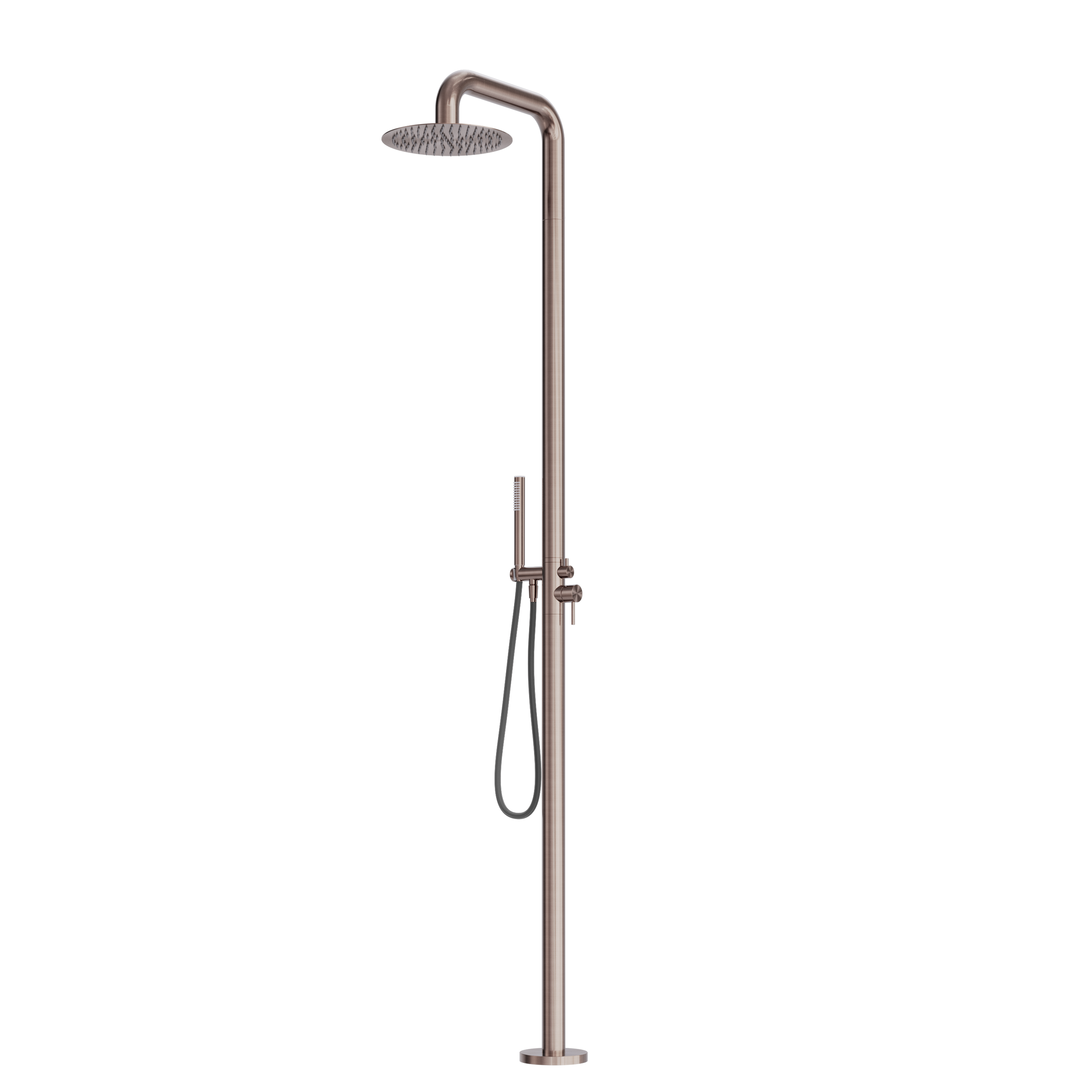 Zen SS316L Outdoor Freestanding Shower Column Brushed Bronze