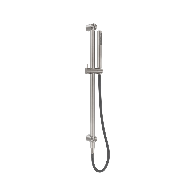 Zen SS316L Shower Rail With Outdoor Shower Hose Brushed Nickel