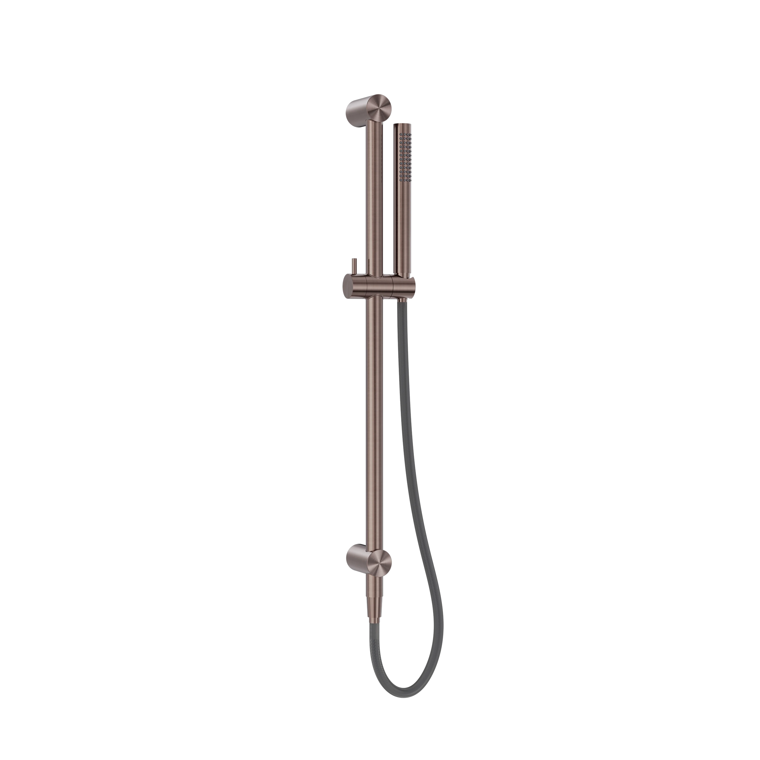 Zen SS316L Shower Rail With Outdoor Shower Hose Brushed Bronze