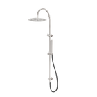 Zen SS316L Twin Shower With Outdoor Shower Hose Brushed Nickel