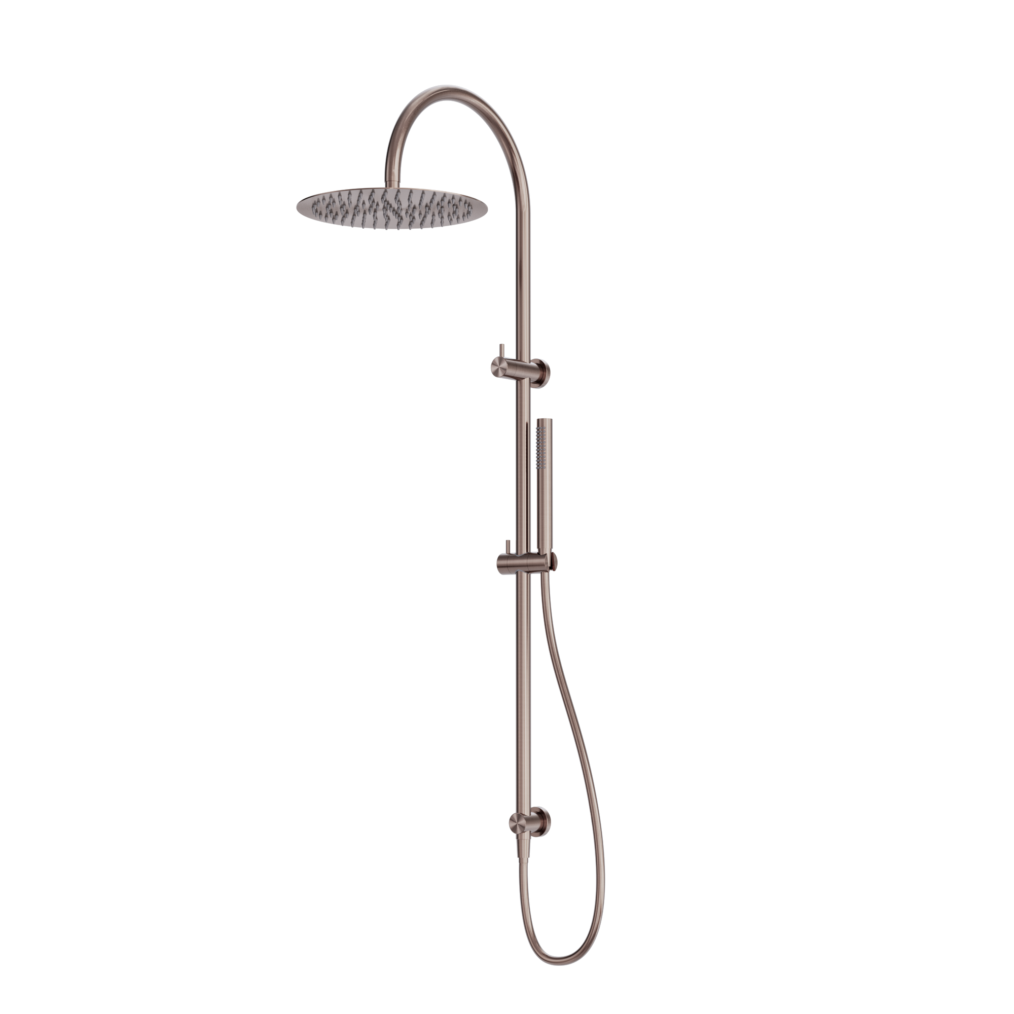 Zen SS316L Twin Shower Brushed Bronze