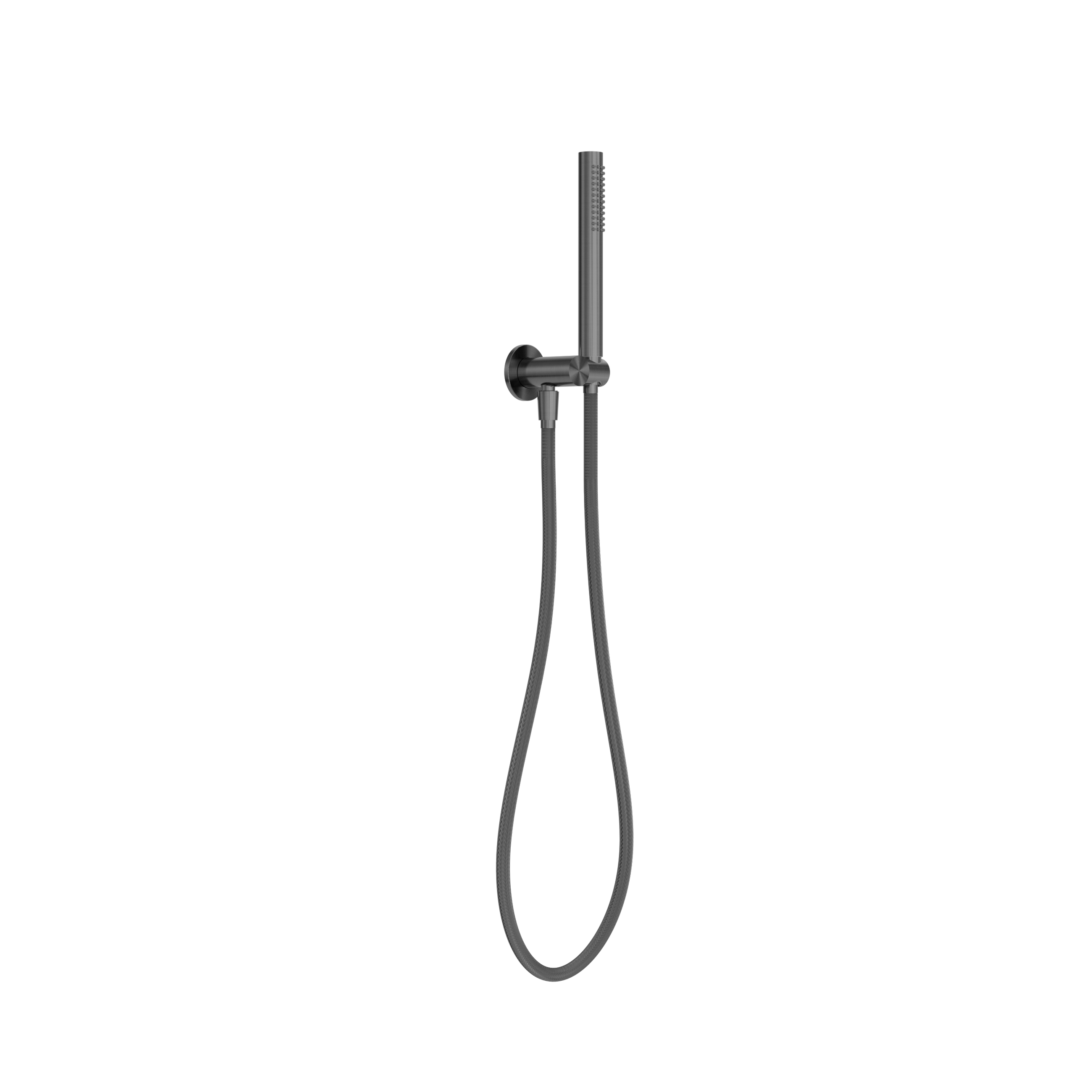 Zen SS316L Shower On Bracket With Outdoor Shower Hose Graphite