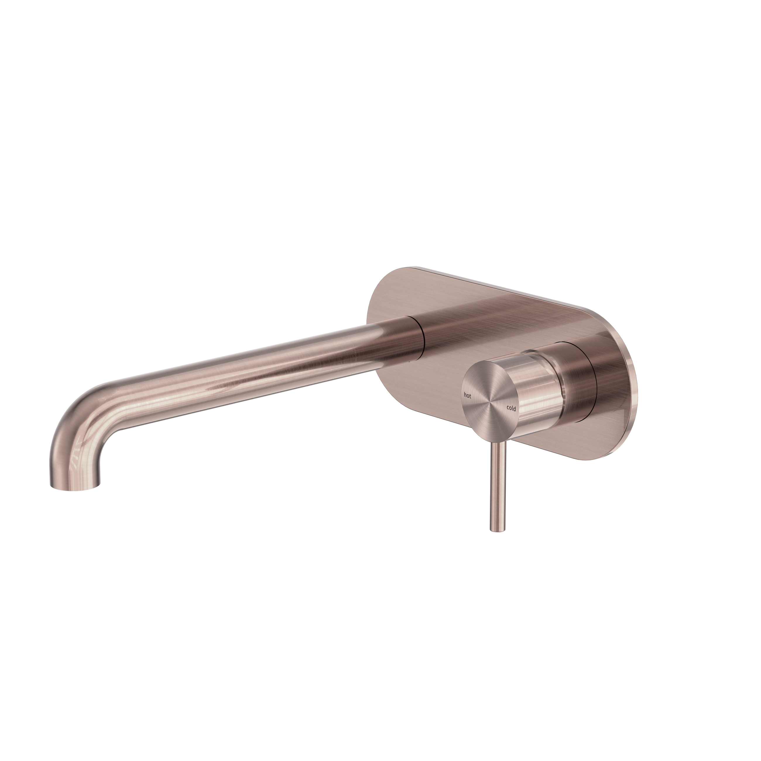Zen SS316L Wall Basin/Bath Mixer 230mm Spout Brushed Bronze