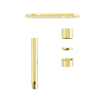 Zen SS316L Wall Basin/Bath Mixer 185mm Spout Trim Kits Only Brushed Gold