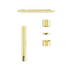 Zen SS316L Wall Basin/Bath Mixer 185mm Spout Trim Kits Only Brushed Gold