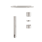 Zen SS316L Wall Basin/Bath Mixer 185mm Spout Trim Kits Only Brushed Nickel