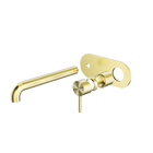 Zen SS316L Wall Basin/Bath Mixer 230mm Spout Trim Kits Only Brushed Gold