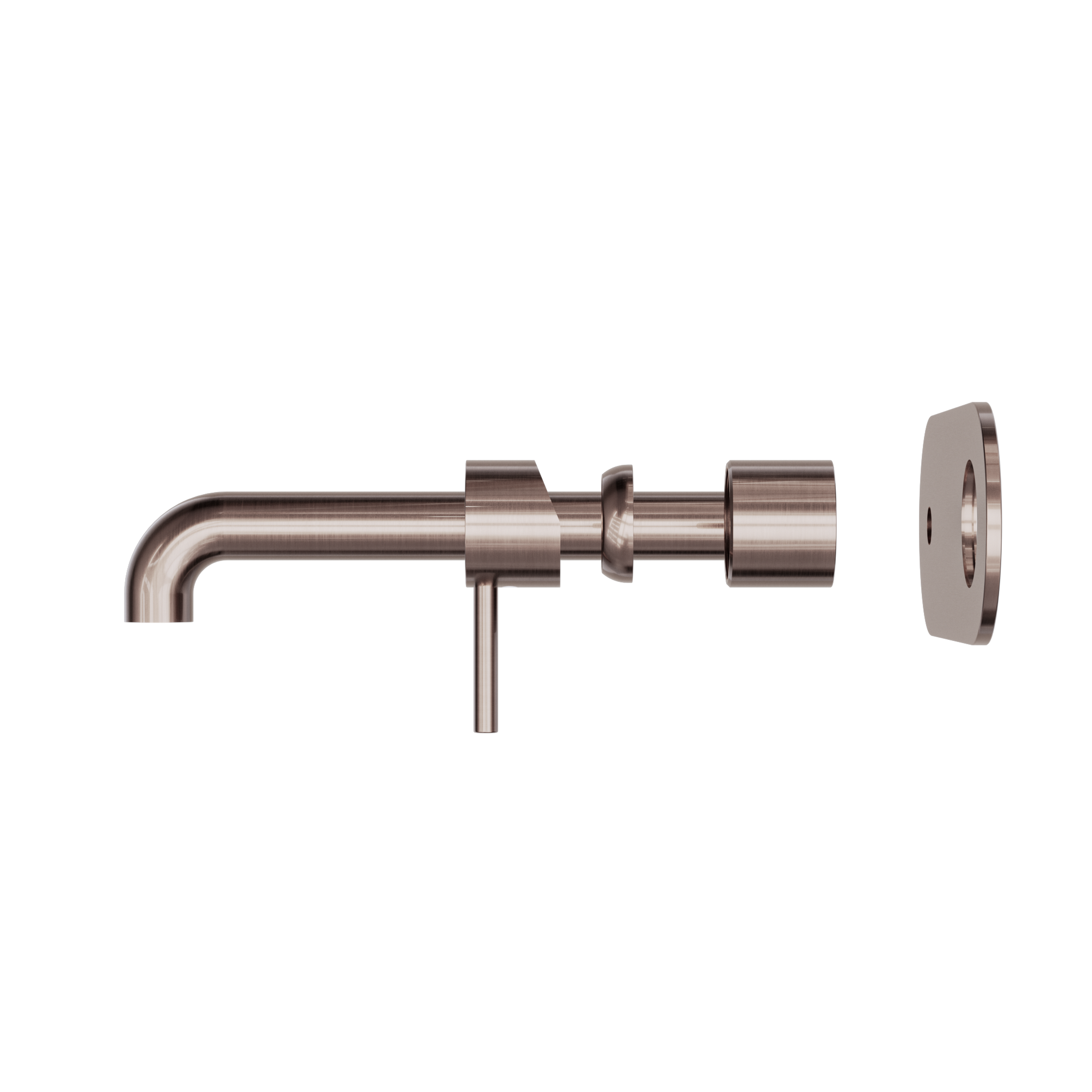 Zen SS316L Wall Basin/Bath Mixer 230mm Spout Trim Kits Only Brushed Bronze