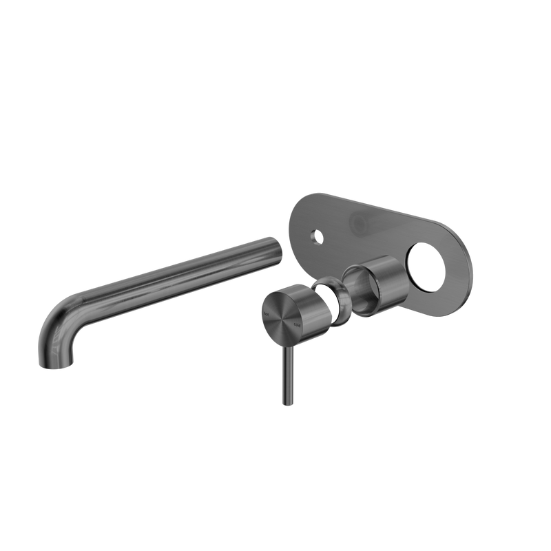 Zen SS316L Wall Basin/Bath Mixer 230mm Spout Trim Kits Only Graphite