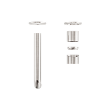 Zen SS316L Wall Basin/Bath Mixer Separate Back Plate 185mm Spout Trim Kits Only Brushed Nickel