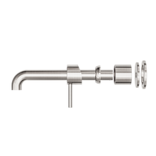 Zen SS316L Wall Basin/Bath Mixer Separate Back Plate 230mm Spout Trim Kits Only Brushed Nickel