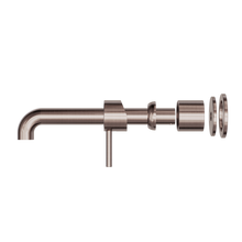Zen SS316L Wall Basin/Bath Mixer Separate Back Plate 230mm Spout Trim Kits Only Brushed Bronze