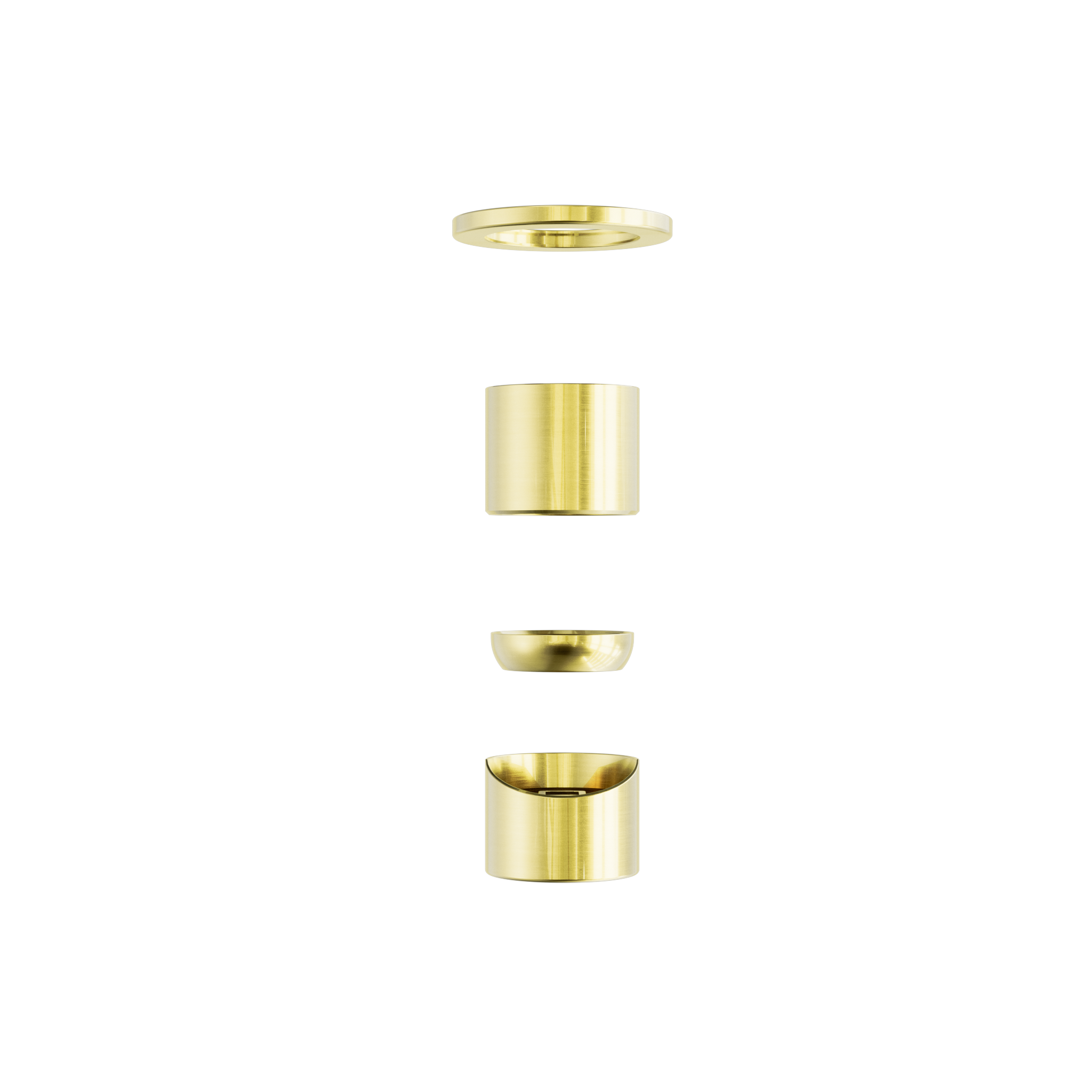 Zen SS316L Shower Mixer Trim Kits Only Brushed Gold