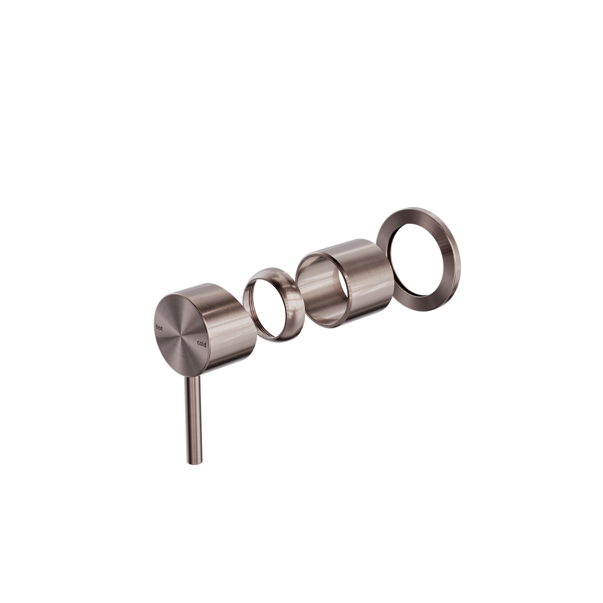 Zen SS316L Shower Mixer Trim Kits Only Brushed Bronze