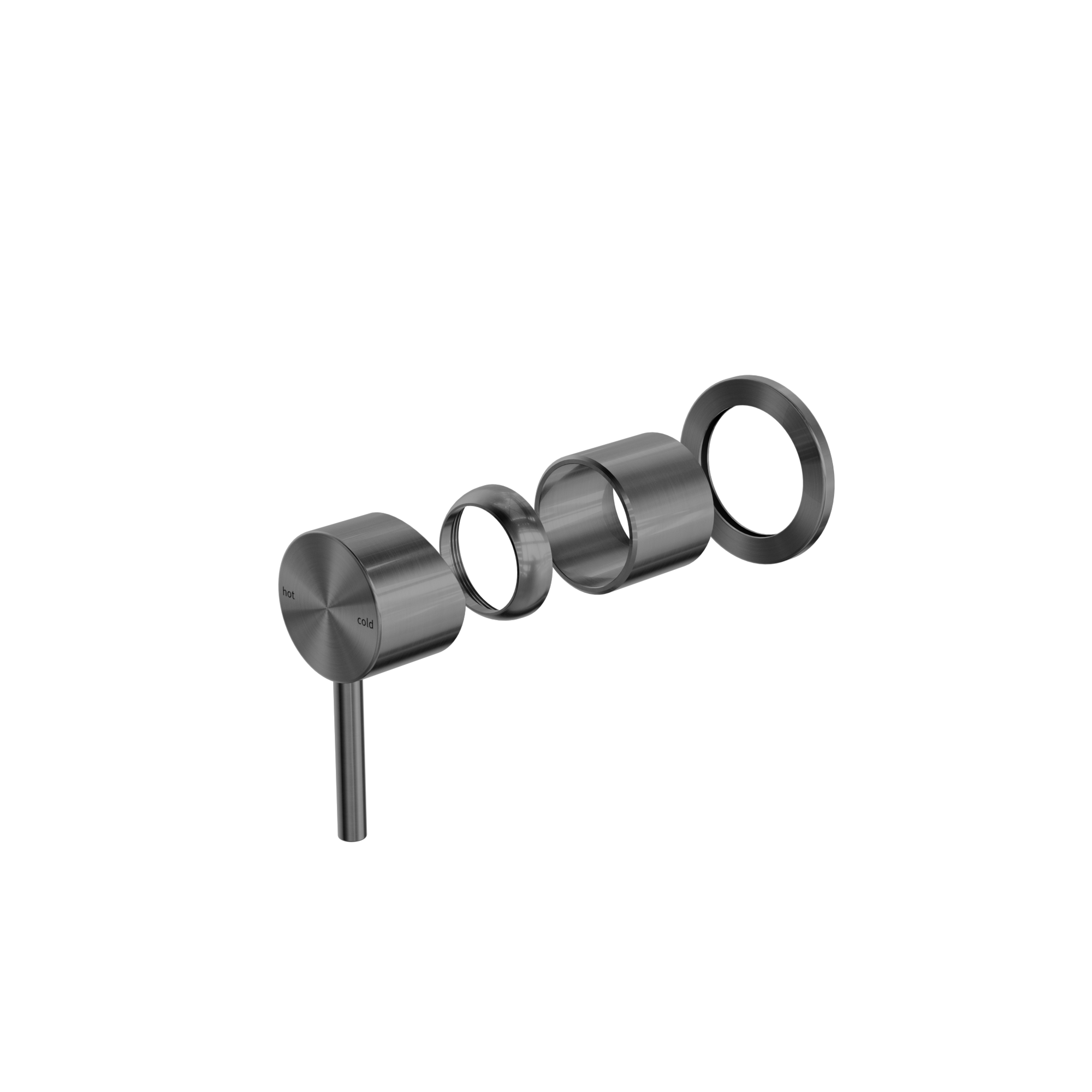 Zen SS316L Shower Mixer Trim Kits Only Graphite