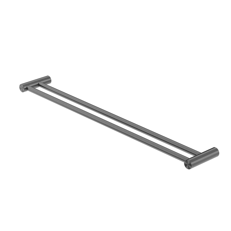 Zen SS316L Double Towel Rail 800mm Graphite