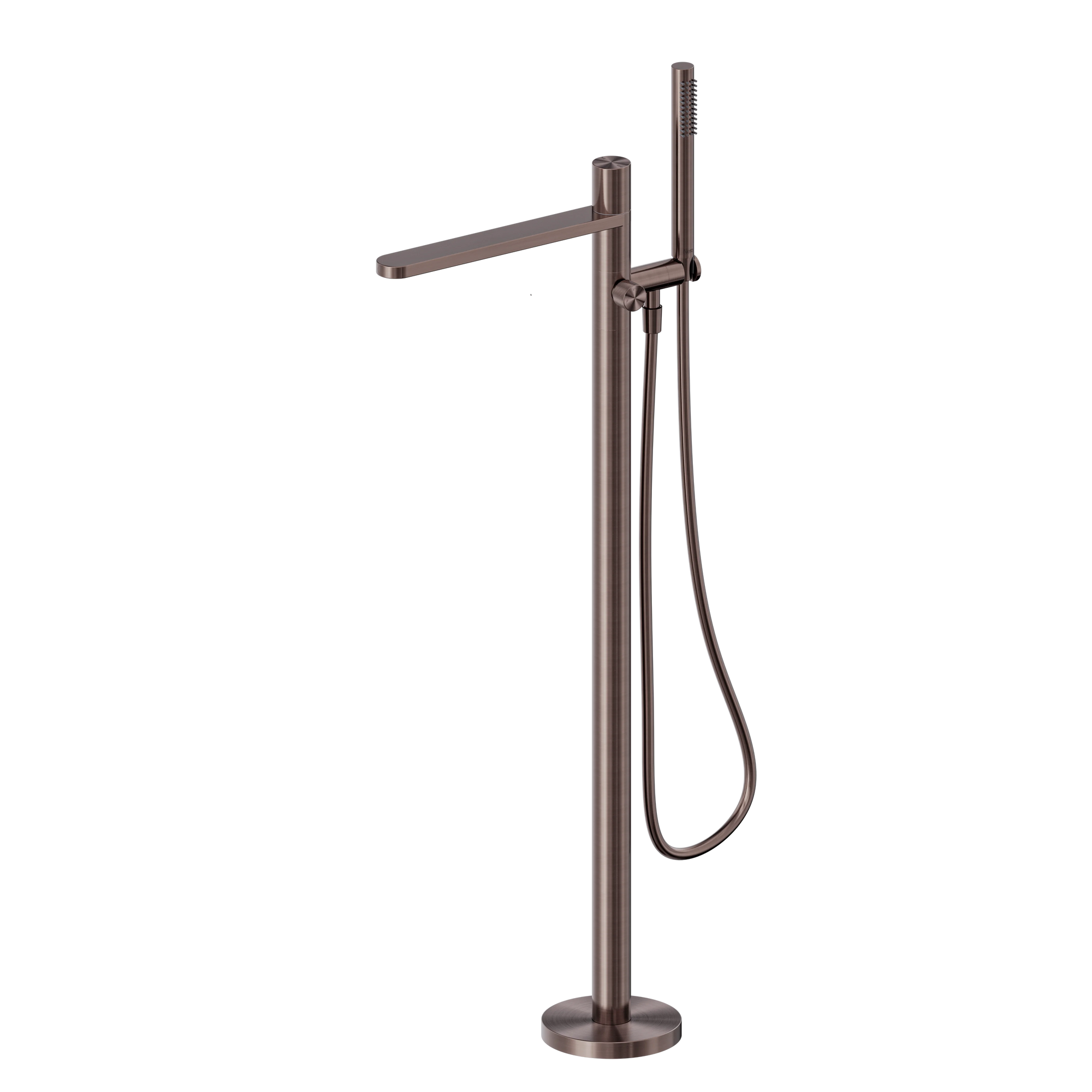 Pure SS316L Progressive Freestanding Bath Mixer Brushed Bronze