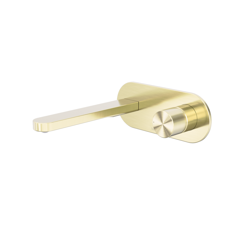 Pure SS316L Progressive Wall Basin/Bath Mixer Brushed Gold