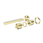 Pure SS316L Progressive Wall Basin/Bath Mixer Separate Back Plate Trim Kits Only Brushed Gold