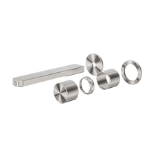 Pure SS316L Progressive Wall Basin/Bath Mixer Separate Back Plate Trim Kits Only Brushed Nickel
