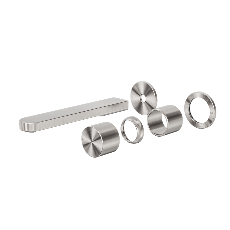 Pure SS316L Progressive Wall Basin/Bath Mixer Separate Back Plate Trim Kits Only Brushed Nickel