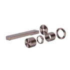 Pure SS316L Progressive Wall Basin/Bath Mixer Separate Back Plate Trim Kits Only Brushed Bronze